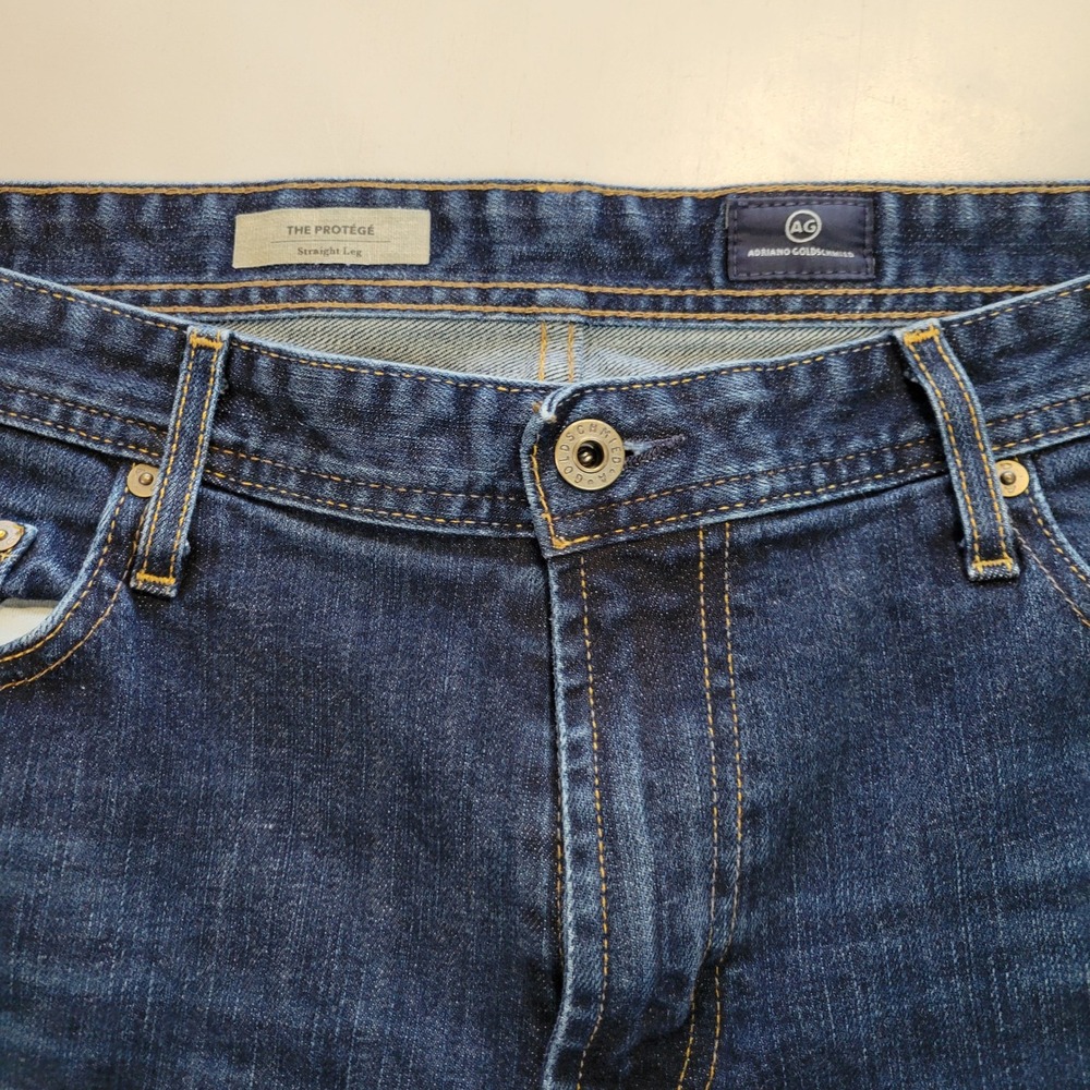 AG Adriano Goldschmied The Protege Straight Leg Jeans Dark Wash Mens 38x30